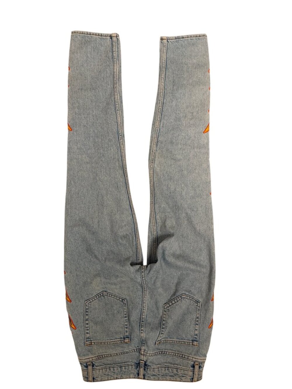 Sandro Flared Flame Embroidered Jeans Size EU 36 / US 4 - Picture 3 of 4